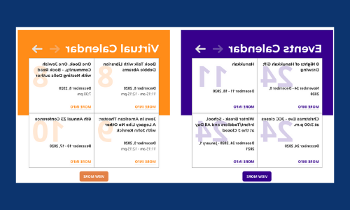  Events Calendar and Virtual Calendar